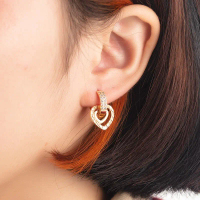 [✅COD] A-363 Anting Gantung Perhiasan Imitasi Lapis Emas Anting batu Anting