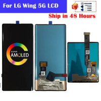6.8" For LG Wing 5G LCD Display Touch Screen Digitizer Assembly For LG Wing 5G Screen Replacement Free Shipping