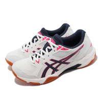 Asics 排球鞋 GEL-Rocket 10 白 紅 藍 男鞋 膠底 羽球 桌球 亞瑟膠 亞瑟士 1073A047102