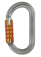 Petzl M33A TL 帶鎖鉤環/O型勾環/三段鎖自動鎖勾環 OK TRIACT-LOCK 銀色