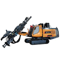 Hard Rock Hydraulic Mine Dth Pneumatic Automatic Integrated Crawler Drilling Rig Machine With Air Compressor