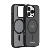 【MAXIA】iPhone 16 Pro Max 霧透磁吸保護殼(支援MagSafe i16/Plus/Pro/Pro Max 透明/透黑)
