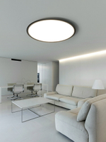 超薄極簡客廳燈現代簡約大氣圓形無主燈客廳照明智能大廳燈