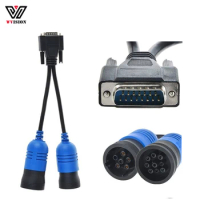 For Nexiq USB Link 125032 Diesel Truck DB 15Pin Male Pn 405048 6Pin 9Pin Y Deutsch Adapter Truck Diagnose Obd2 Connector Cable