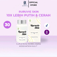 RURUVIE WHITENING Suplement Pemutih Mencerahkan Memutihkan Perawatan Kulit Isi 30 Kapsul BPOM Memuti