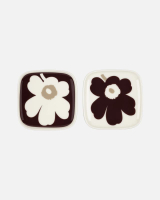 จาน UNIKKO PLATE 10X10CM 2PCS สีแดง
