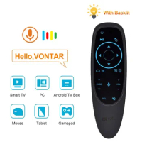 G10S Pro BT Voice Remote Control 2.4G Wireless Air Mouse 6-axis Gyroscope Backlit Smart TV Controller For Android Set-top Box