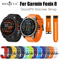Dây đeo silicon dành cho Garmin Fenix 8 47mm 51mm Tháo nhanh Vòng đeo tay dễ dàng vừa vặn