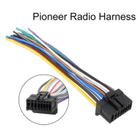 16-Pin Car Stereo Radio Wiring Harness Connector Radio Power Speaker Cable Plug Harness For Pioneer DEH12 DEH23 DEH2300