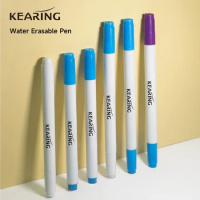 Kearing 3pcs Water Soluble Marker Pen Fabric Marking Water Erasable Marking Pen for Leather Cross Stitch Clothing Graffiti DIY