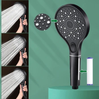 Ultra Global High Pressure Shower Head Rainfall Filtered SPA 3 Mode Water Saving Shower Faucet Nozzle Bathroom Accessories
