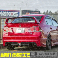 2006-2015 For Honda Civic Spoiler FD2 Spoiler High Quality ABS Material Car Rear Wing Primer Color Rear Spoiler For Honda Civic