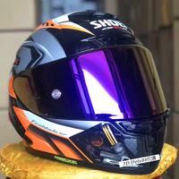 SHOEI X14頭盔本田全盔摩托車CBR安全帽HRC頭盔 汽機車帽騎士用品四季防霧全罩安全帽賽車男女情侶款玻璃鋼材質