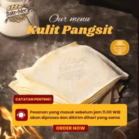 Kulit Pangsit mentah cocok untuk Pangsit Rebus dan Pangsit Goreng - 500gr Potong Kotak 12cm Tipis