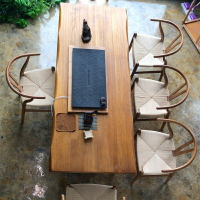 茶桌椅組合實木現代新中式簡約茶幾泡茶桌功夫茶藝桌禪意茶臺茶桌