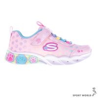 Skechers 童鞋 中童 大童 燈鞋 PRETTY PAWS 粉【運動世界】319301LPKMT