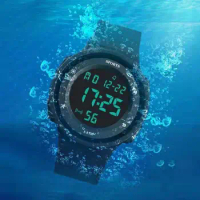 Rugged Waterproof Watch Waterproof Shockproof Men's Digital Watch with Silicone Band for Outdoor Activities Ideal for Teens