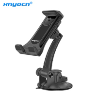 7-13 inch Tablet PC Universal Car Windshield Suction Mount Holder Stand for iPad Pro iPhone 12 11 Rotary Free Washable Base Disc