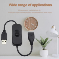 28CM USB Extension Cable With ON/OFF Switch Male To Female DC Power Output For Small Table Lamp Fan Led Lamp And Other Computer