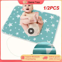 1/2PCS Waterproof Diaper Reusable Diapers For Children Portable Foldable Baby Changing Mat Waterproof Mattress Sheets