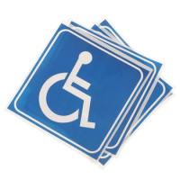 Disabled Wheelchair Sign Handicap Stickers Decal Symbol Disability Parking Toilet