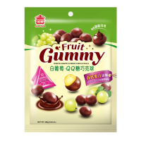 【義美】白葡萄QQ糖巧克球160g(三角包)