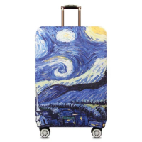 Luggage Cover Stretch Fabric Suitcase Protector Baggage Dust Case Cover Suitable for18-30 Inch Suitcase Case Travel Organizer