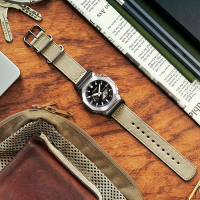 CASIO卡西歐 G-SHOCK 工裝風格 粗獷時尚 卡其 金屬錶殼編織布質錶帶八角形錶殼 GM-2100C-5A_44.4mm
