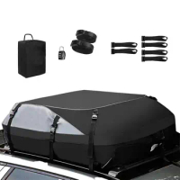 Car Roof Top Carrier Cargo Roof Bag SUV Car Roof Top Luggage Bag Waterproof Folding Car Luggage Carrier With 6 Reinforced Straps