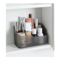 Mirror cabinet, cosmetics storage box, dormitory bathroom, desktop skincare product sorting box, dressing table storage rack