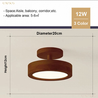 [3 Colors] Led Balcony Light Corridor Light Small Ceiling Lamp