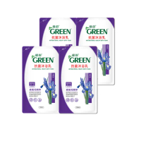 【Green 綠的】抗菌沐浴乳補充包700mlx4入組(鳶尾花精萃)