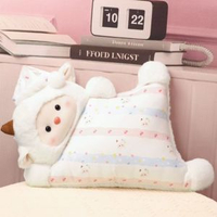 毛絨公仔豆袋抱枕陪睡娃娃靠墊睡衣派對羊豬企鵝車載新年氛圍感