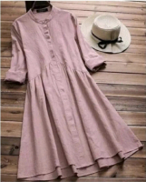 Atasan Muslimah Tunik Marsha Katun Rami Nyaman Bahan Hijabers COD Polos Army Lembut Linen Maroon Wan