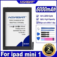 HSABAT A1445 6000mAh Battery for ipad mini 1 for iPadmini1 A1432 A1454 A1455 Batteries