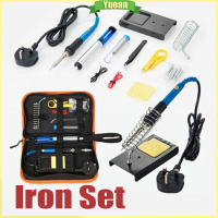 60W 220V Portable Soldering Iron Set Electronic Iron Kit 200-450°C Adjustable Temperature Soldering