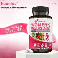Suplemen Multivitamin Wanita - Vitamin A, C, E, D, K, B1, B2, B3, B5, B6, B12, Magnesium, Jantung, S