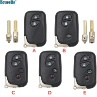 2/3/4 Button Blank Remote Key Shell Case Housing Fob for Lexus GS430 ES350 GS350 LX570 IS350 RX350 IS250 WITH INSERT KEY
