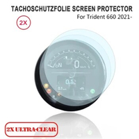 2 PCS For Trident 660 2021-2022 9H Speedometer Instrument Screen Protector