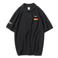 德國德意志戰車國家隊服短袖t恤男足球運動訓練衣翻領Polo衫夏裝