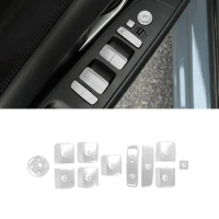 For Hyundai Tucson Elantra Avante I30 2021 2022 2023 Car Auto Accessories Aluminum Alloy Window Control Switch Button Sticker