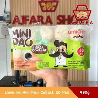 Umiami Mini Pao 480g Isi 30 Pcs Bakpao Mini Varian Rasa Coklat/Strawberry/Ayam/Sapi Tekstur Lembut D
