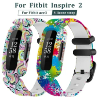 New Wrist Strap Silicone Bracelet For Fitbit Ace 3/inspire 2 Smart Watch Band Bracelet Replacement Kids Wristband Watchbands