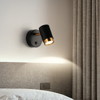 ในร่ม6วัตต์ GU10 LED เพดานโคมไฟติดผนังพับหมุน Home Ho ห้องนอนข้างเตียงห้องนั่งเล่นอ่านโคมไฟติดผนังที่มีสวิทช์