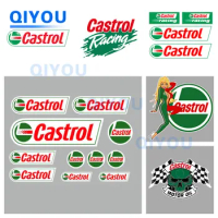 High Quality Reflective Die-cut CASTROL Car Stickers Suitable for PVC Stickers on Helmet Off-road Vehicle Bodies Motorcycle
