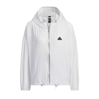 【adidas 愛迪達】Tech UPF HD JKT 女 連帽 外套 風衣 運動 訓練 輕盈 簡約 舒適 白(IM8835)