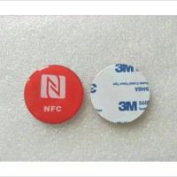 100pcs Free shipping creative 13.56MHz IC 1K Epoxy card 3m rfid adhesive sticker