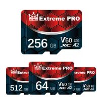Extreme PRO 2TB Sd Memory Card 256GB Flash TF/SD Card 128GB Mini Sd Cards A2 V60 Flash Memory Card For Phone Driving Recorder