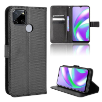 Ốp Lật Cho Realme C12, Ốp Có Khe Cắm Thẻ Ví Da PU, Có Chân Đế, Ốp Điện Thoại, Tương Thích Với Realme