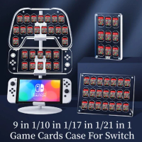 Transparent Game Card Case for Nintendo Switch card slots Protective Acrylic Games Storage Box Holder Exhibit